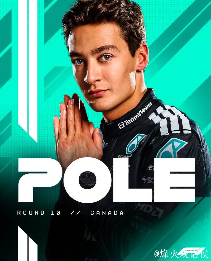 F1加拿大站排位赛：拉塞尔夺杆位，维斯塔潘紧随其后